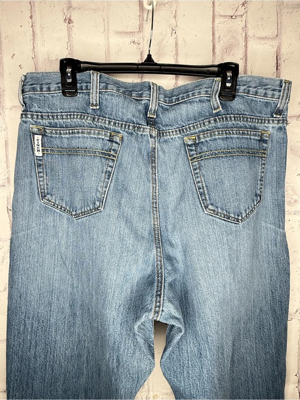 Cinch Mens White Label Jeans 38×32 Relaxed Rigid Dark Stone Western MB92834013